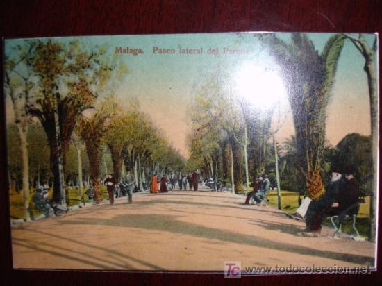 Postales: MALAGA PASEO LATERAL DEL PARQUE - Foto 1