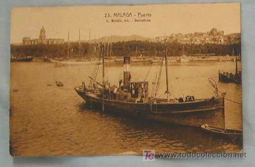 Postales: TARJETA POSTAL M&Aacute;LAGA. Puerto. - Foto 1