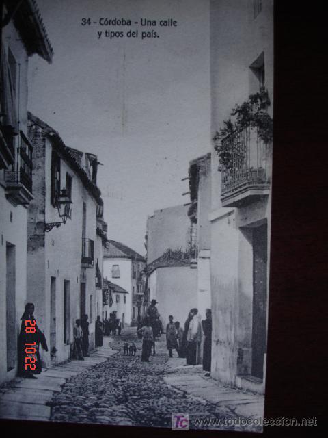 Postales: CORDOBA,UNA CALLE Y TIPOS DEL PAIS