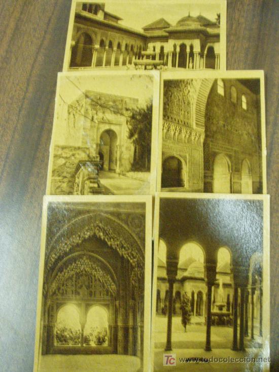 Postales: LOTE DE 5 POSTALES DE GRANADA - Foto 1