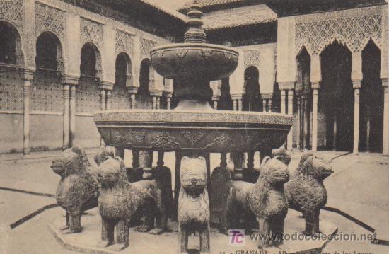 granada - alhambra fuente de los leones nº  - Buy Antique postcards  from Andalusia on todocoleccion
