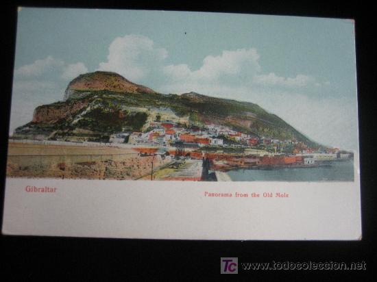Postales: GIBRALTAR.-PANORAMA FROM THE OLD MOLE - Foto 1