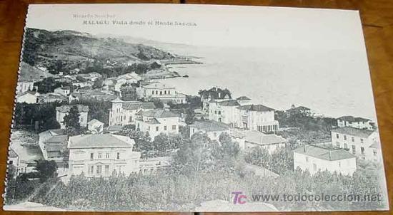 Postales: ANTIGUA POSTAL DE MALAGA. VISTA DESDE EL MONTE SANCHA RICARDO SANCHEZ -  HAUSER Y MENET - SIN CIRCUL