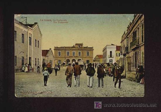 Postales: Postal de LA LINEA DE LA CONCEPCION (Cadiz): La Esplanada (num.9) (animada) - Foto 1