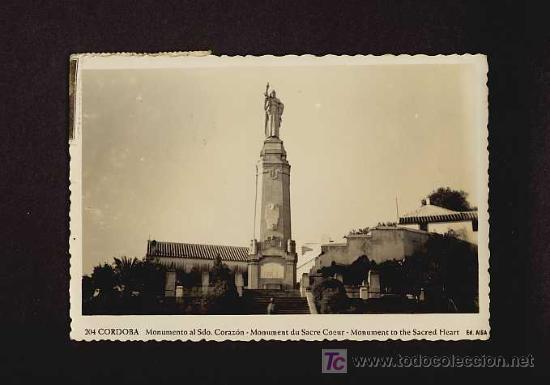 Cartoline: Postal de CORDOBA: Monumento al Sagrado Corazon (Ed.Aisa num.204)