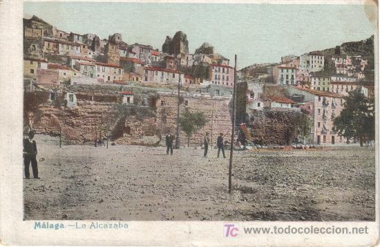 Postales: MALAGA - LA ALCAZABA.-