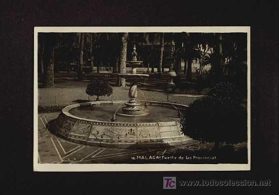 Postais: Postal de MALAGA: Fuente de las Provincias (num.18)