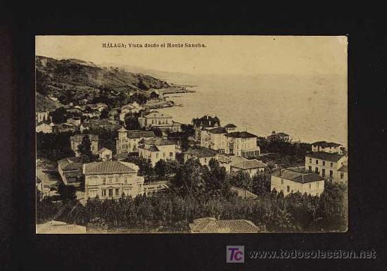Postales: Postal de MALAGA: Vista desde el Monte Sancha (Fototip.Hauser y Menet)