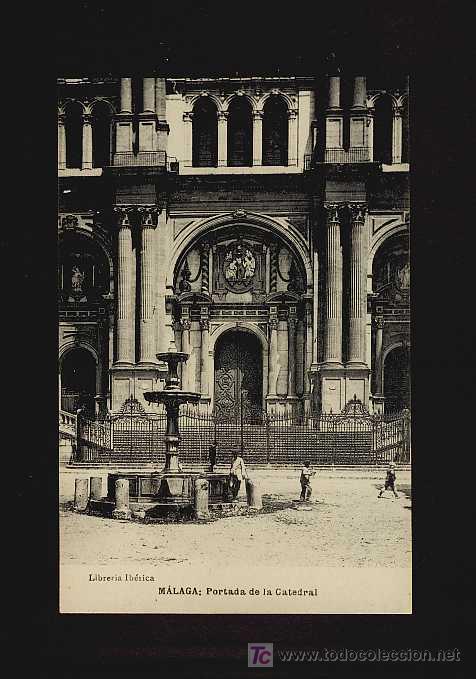Postkarten: Postal de MALAGA: Portada de la Catedral (Ed.Libreria Iberica)