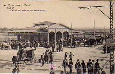 Postales: C&Aacute;DIZ. PUERTA DE TIERRA - Foto 1