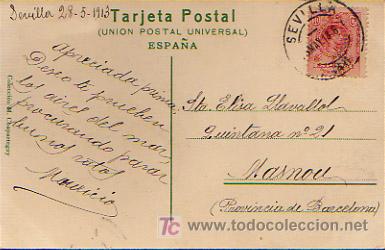Postales: TIPOS ANDALUCES. EL TANGO. SEVILLA. - Foto 2