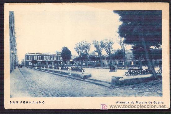 Postcards: TARJETA POSTAL DE CADIZ. S.FERNANDO. ALAMEDA DE MORANO DE GUERRA. ED. FRANCISCO DE P. GARCIA BOZANO.