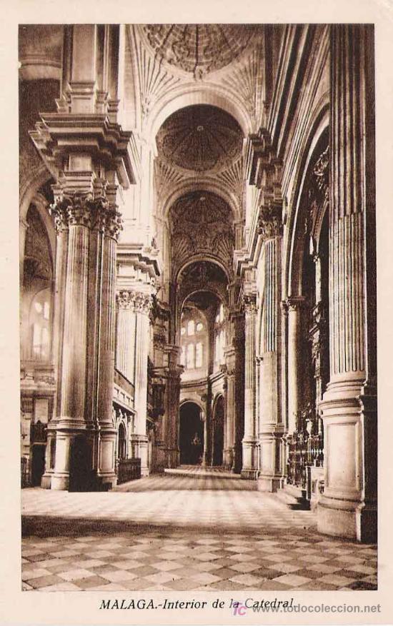 Postales: M&aacute;laga- Interior de la catedral - Roisin - Foto 1