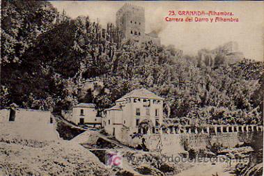 Postales: GRANADA. CARRERA DEL DARRO Y ALHAMBRA. - Foto 1