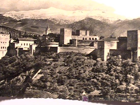 Postales: POSTAL DE GRANADA DE LOS A&Ntilde;OS 50 - Foto 1