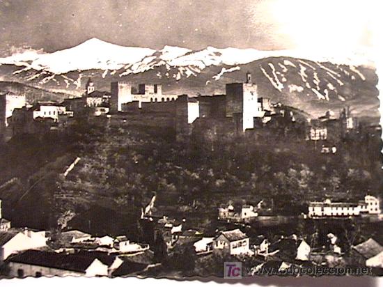 Postales: POSTAL DE GRANADA DE LOS A&Ntilde;OS 50 - Foto 1