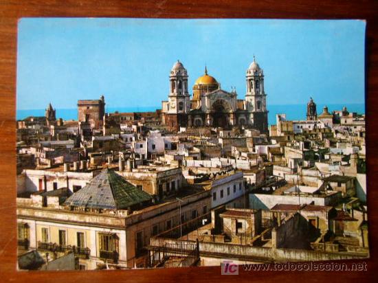 Postales: Cadiz. Vista parcial y Catedral.