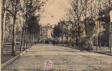 Postales: GRANADA. AVENIDA DE LAS ESTACIONES Y PARQUE. - Foto 1