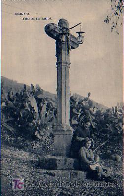 Postales: GRANADA. CRUZ DE LA RAUDA. HAUSER Y MENET. - Foto 1