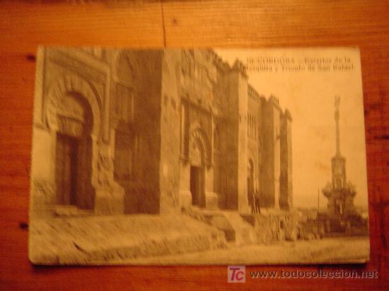 Postales: Postal de Cordoba 10 Exterior de la Mezquita y Triunfo de san Rafael