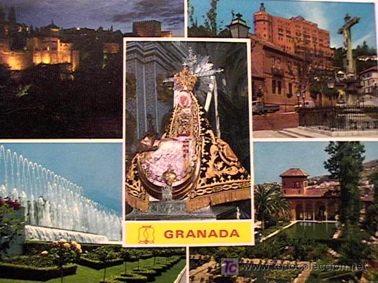 Postales: POSTAL DE GRANADA DE LOS A&Ntilde;OS 70 - Foto 1
