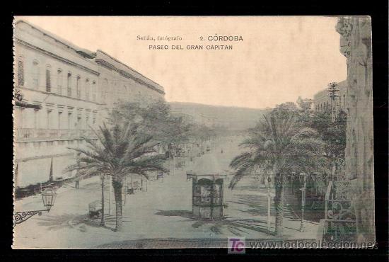 Postkarten: TARJETA POSTAL DE CORDOBA. N&ordm; 2. PASEO DEL GRAN CAPITAN. FOT. SE&Ntilde;AN. FOTPIA. HAUSER Y MENET.