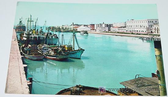 Postales: ANTIGUA FOTO POSTAL DEL PUERTO DE SANTA MARIA - CADIZ - NO CIRCULADA - ESCRITA - ED. GARCIA GARRABEL