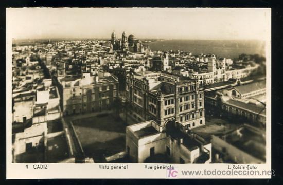 Postkarten: TARJETA POSTAL CADIZ, VISTA GENERAL. FOT. L. ROISIN.