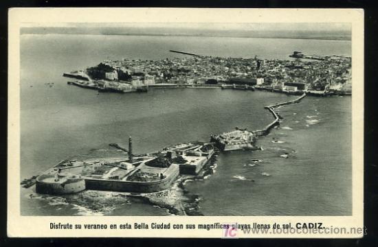 Postcards: TARJETA POSTAL CADIZ, HUECOGRABADO FOURNIER-VITORIA