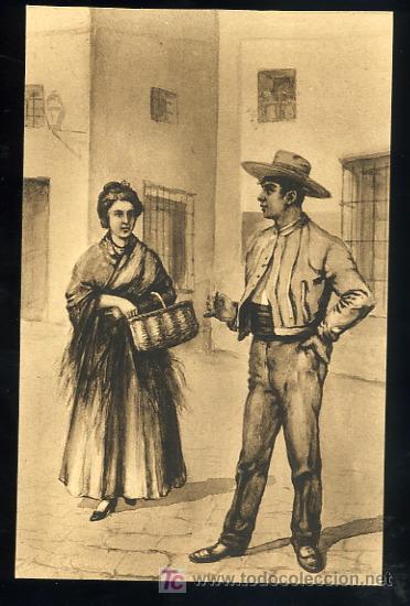 Postkarten: TARJETA POSTAL CADIZ, TIPOS GADITANOS