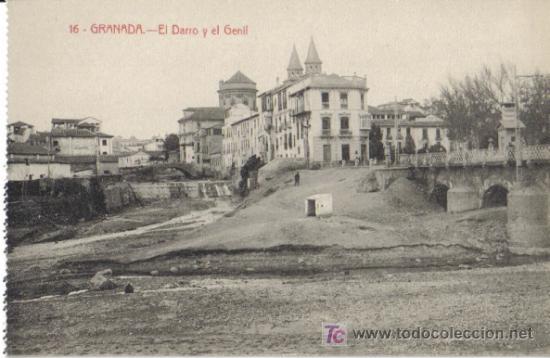 Postales: GRANADA, EL DARRO Y EL GENIL, NUMERO 16 - Foto 1