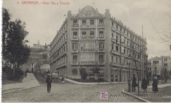 Postales: GRANADA, GRAN VIA Y TRIUNFO, NUMERO 5 - Foto 1