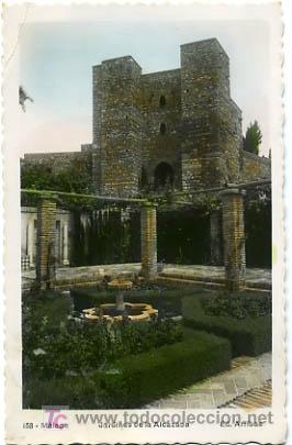 Postales: MALAGA,  JARDINES DE LA ALCAZABA,            P14248