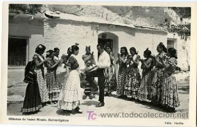 Postales: GRANADA, GITANOS DE SACRO MONTE,  BAILES TIPICOS,               P14281 - Foto 1