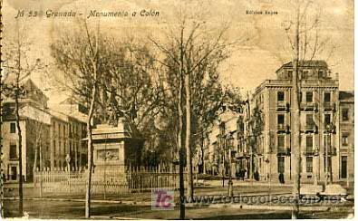 Postales: GRANADA, MONUMENTO A COLON,                  P14285 - Foto 1