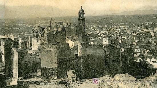 Postales: HAUSER Y MENET n&ordm; 14.- MALAGA.- Ruinas de la Alcazaba.