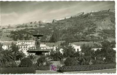 Postales: MALAGA,  FUENTE DEL PASEO DEL PARQUE,                                     P14953