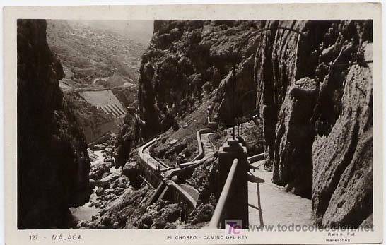 Postales: MALAGA,  EL CHORRO, CAMINO DEL REY,          P14952
