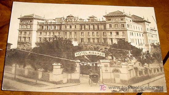 Postales: ANTIGUA POSTGAL DEL HOTEL MIRAMAR DE MALAGA - F. MESAS, ARTE - SIN CIRCULAR