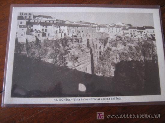 Postales: VISTA DE LOS EDIFICIOS ENCIMA DEL TAJO - Foto 1