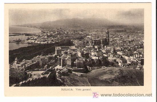 Postales: TARJETA POSTAL DE MALAGA. VISTA GENERAL. ED. M. ARRIBAS.