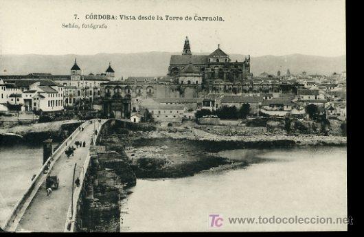 Postkarten: TARJETA POSTAL CORDOBA, VISTA DSDE LA TORRE DE CARRAOLA. FOTOTIPIA HAUSER Y MENET FOT. SE&Ntilde;AN