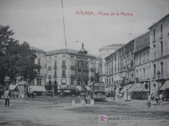 Postales: MALAGA,ACERA DE LA MARINA - Foto 1