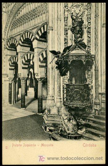 Cartoline: TARJETA POSTAL DE CORDOBA - PULPITO IZQUIERDO-MEZQUITA