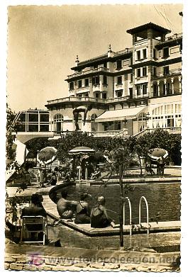 Postales: MALAGA, HOTEL MIRAMAR, PISCINA,                 P16605