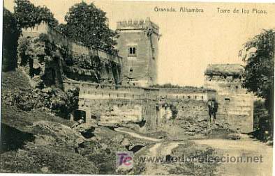 Postales: GRANADA, ALHAMBRA, TORRE DE LOS PICOS,               P17342 - Foto 1