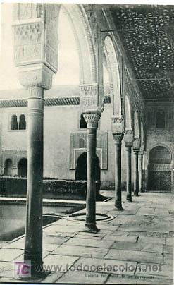Postales: GRANADA, ALHAMBRA, GALERIA DEL PATIO DE LOS ARRAYANES,               P17366 - Foto 1