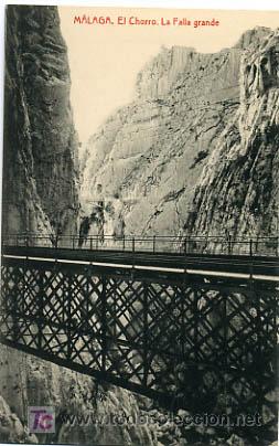 Postales: MALAGA, EL CHORRO, LA FALLA GRANDE,         P17460