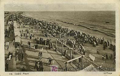 Postales: C&Aacute;DIZ. LA PLAYA. - Foto 1