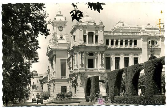 Postales: MALAGA, AYUNTAMIENTO, FACHADA PRINCIPAL,                 P18358
